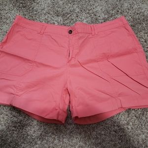 Women's Plus Size Coral Colored Shorts